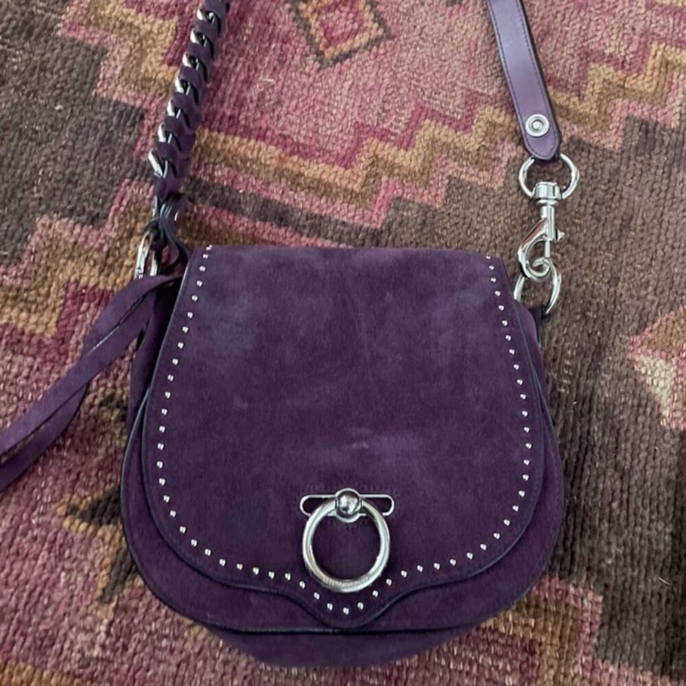Rebecca Minkoff Suede & Leather Saddle Bag